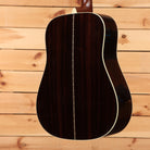 Martin D-28 dreadnought acoustic guitar Aging Toner with striped ebony back and white binding