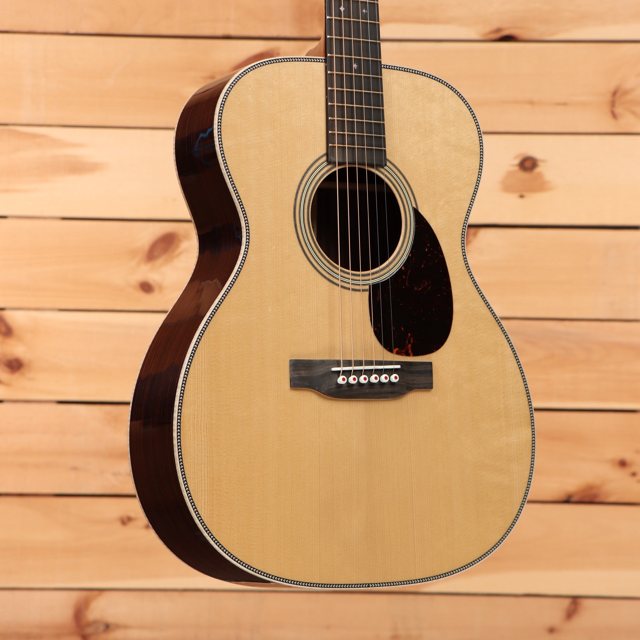 Martin OM28 Modern Deluxe acoustic guitar natural finish with rosewood back and sides