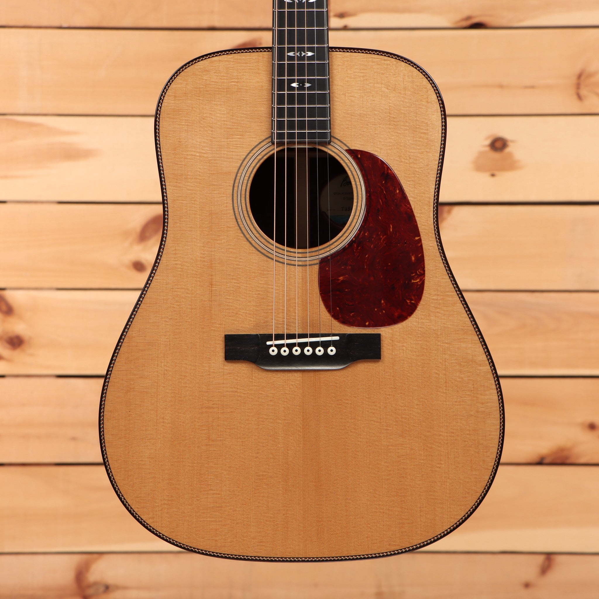 Bourgeois Touchstone Signature D dreadnought acoustic guitar natural finish with tortoiseshell pickguard