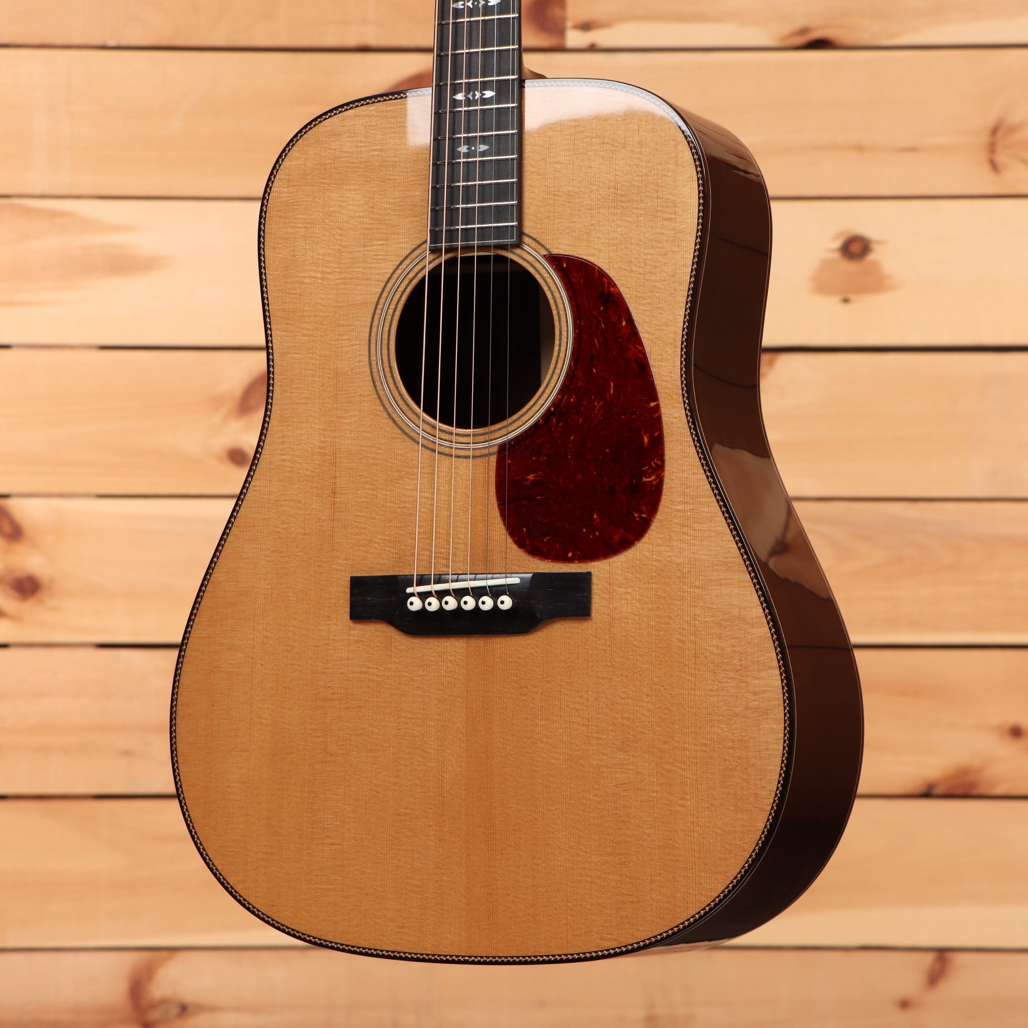 Bourgeois Touchstone Signature D dreadnought acoustic guitar natural finish with tortoiseshell pickguard
