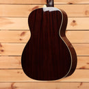 Bourgeois LDB-ST sunburst acoustic dreadnought guitar with white binding and dark mahogany back