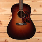 Bourgeois SDST dreadnought acoustic guitar sunburst finish with red pickguard and rosewood fretboard