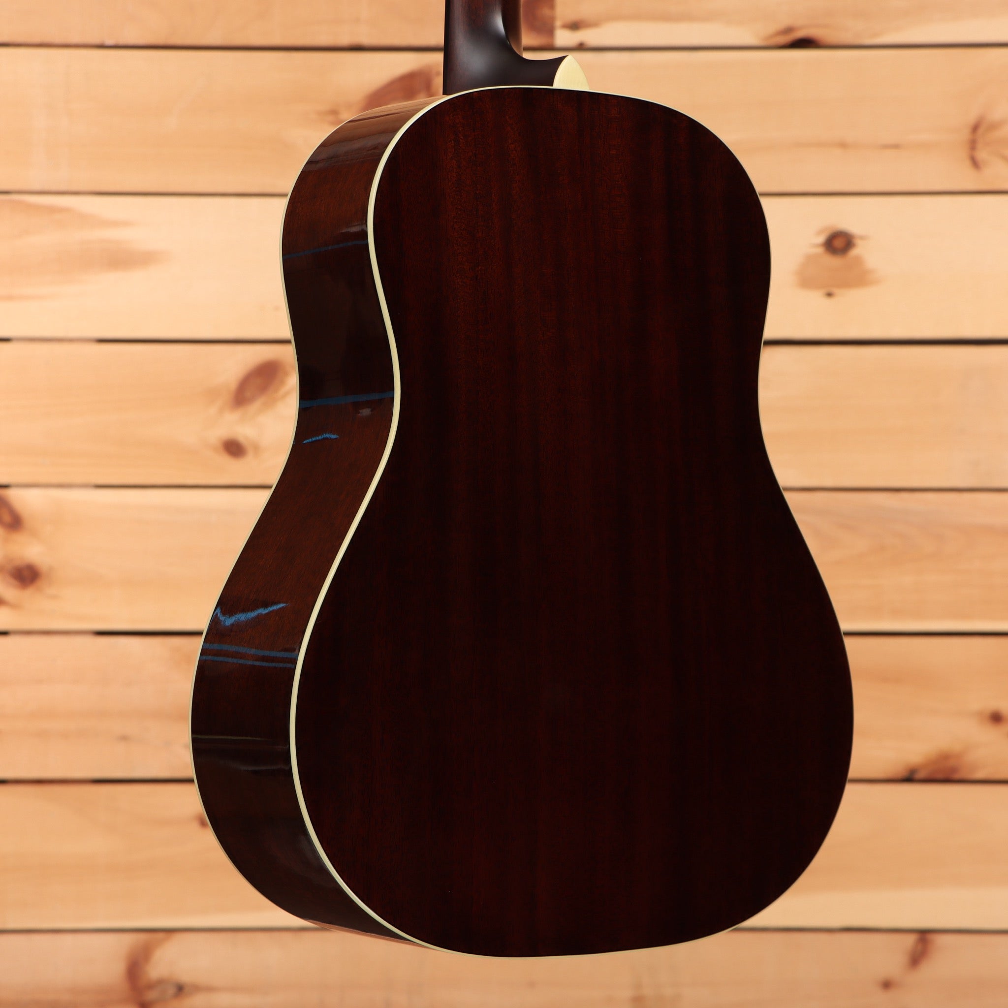Bourgeois SDSTS dreadnought acoustic guitar sunburst finish with cream binding and dark wood back