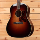 Bourgeois SDSTS dreadnought acoustic guitar sunburst finish with red pickguard and rosewood back