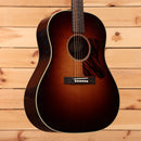 Bourgeois SDSTS dreadnought acoustic guitar sunburst finish with red pickguard and rosewood fretboard