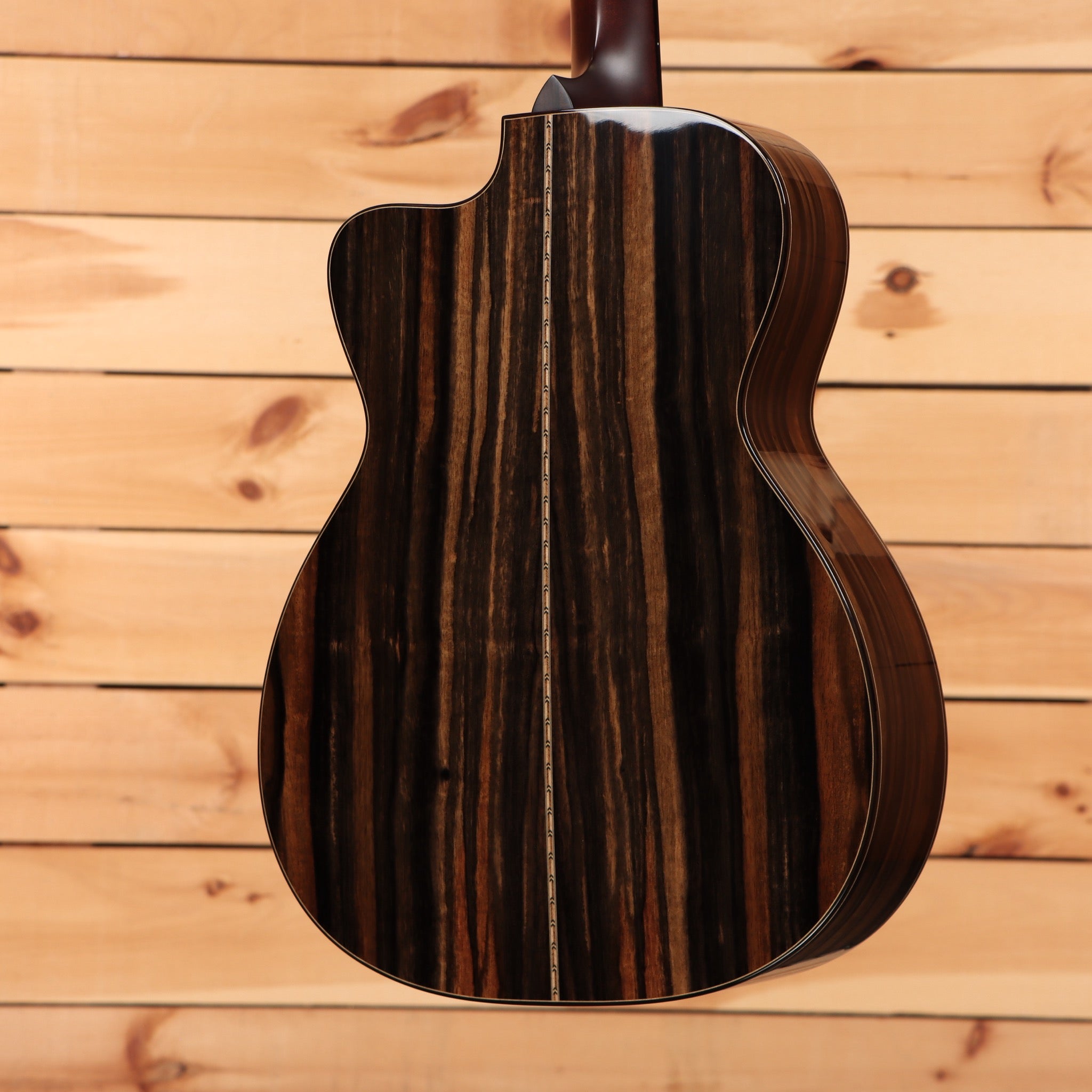 Bourgeois Touchstone Soloist OM acoustic guitar natural finish with striped rosewood back and sides