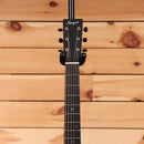 Bourgeois Touchstone Soloist OMC natural acoustic guitar with 12-string configuration and ebony headstock