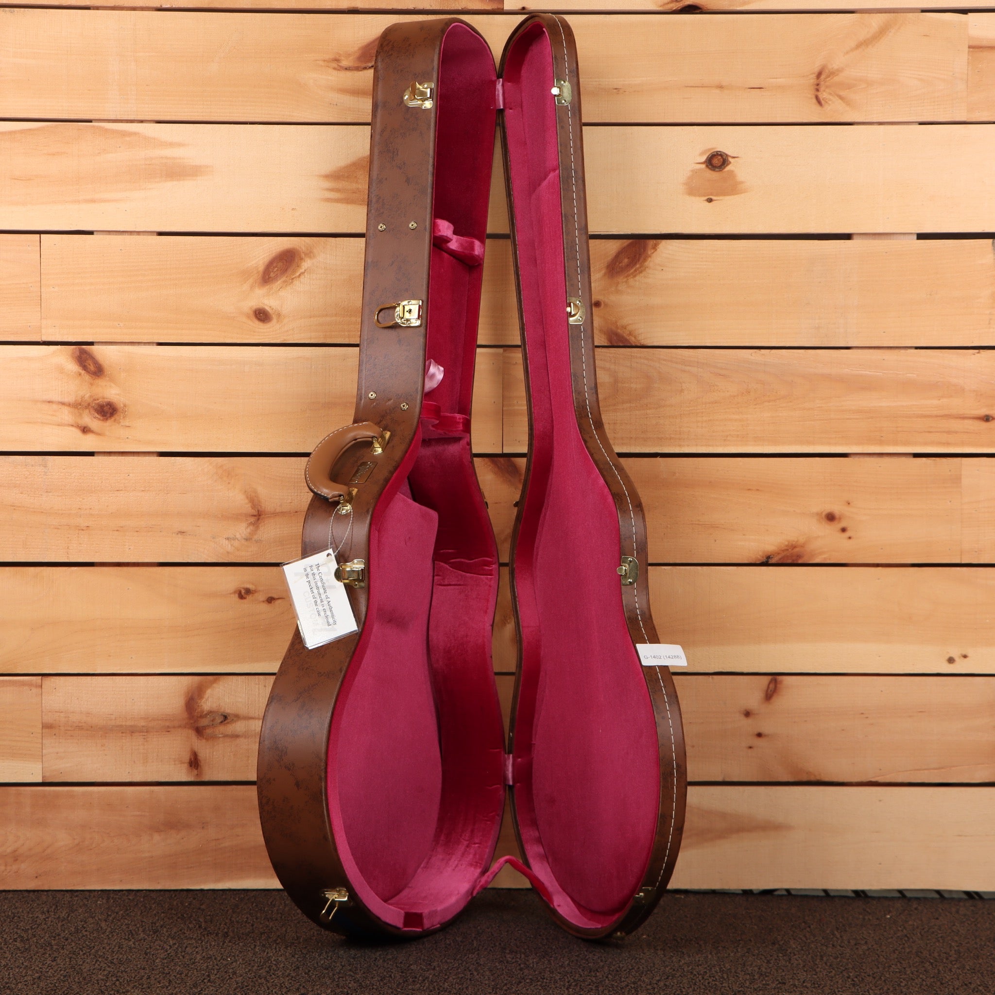 Pre-owned Gibson 1959 ES-355 semi-hollow electric guitar Ultra Light Aged Ebony with burgundy velvet case