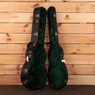 Bourgeois Touchstone Soloist OMC acoustic guitar natural finish with green velvet case