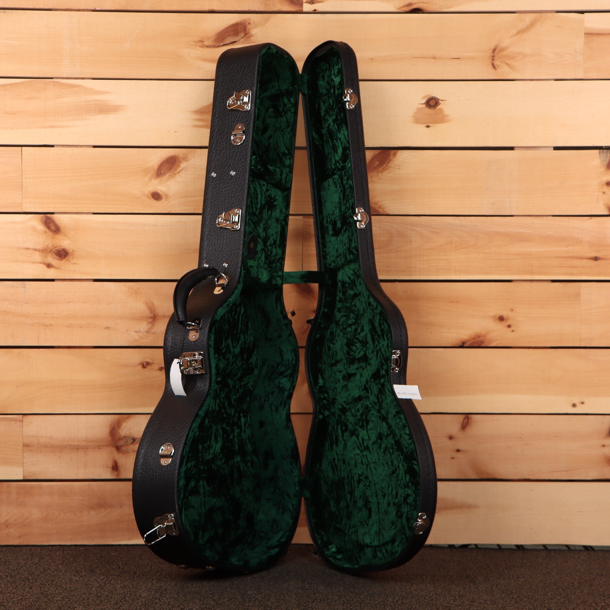 Bourgeois Touchstone Soloist OMC acoustic guitar natural finish with green velvet case