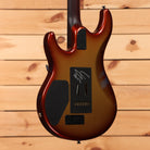 Pre-owned Ernie Ball Music Man Luke III BFR electric guitar Woody finish with humbucker pickups