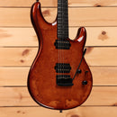 Pre-owned Ernie Ball Luke III BFR electric guitar Woody finish with dual humbuckers and figured top