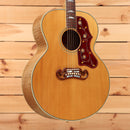 Gibson SJ-200 True Vintage jumbo acoustic guitar Natural finish with floral pickguard and mustache bridge