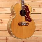 Gibson SJ-200 True Vintage jumbo acoustic guitar Natural finish with floral pickguard and mustache bridge