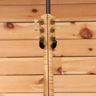 Gibson SJ-200 True Vintage Natural jumbo acoustic guitar back of flamed maple neck with gold tuners