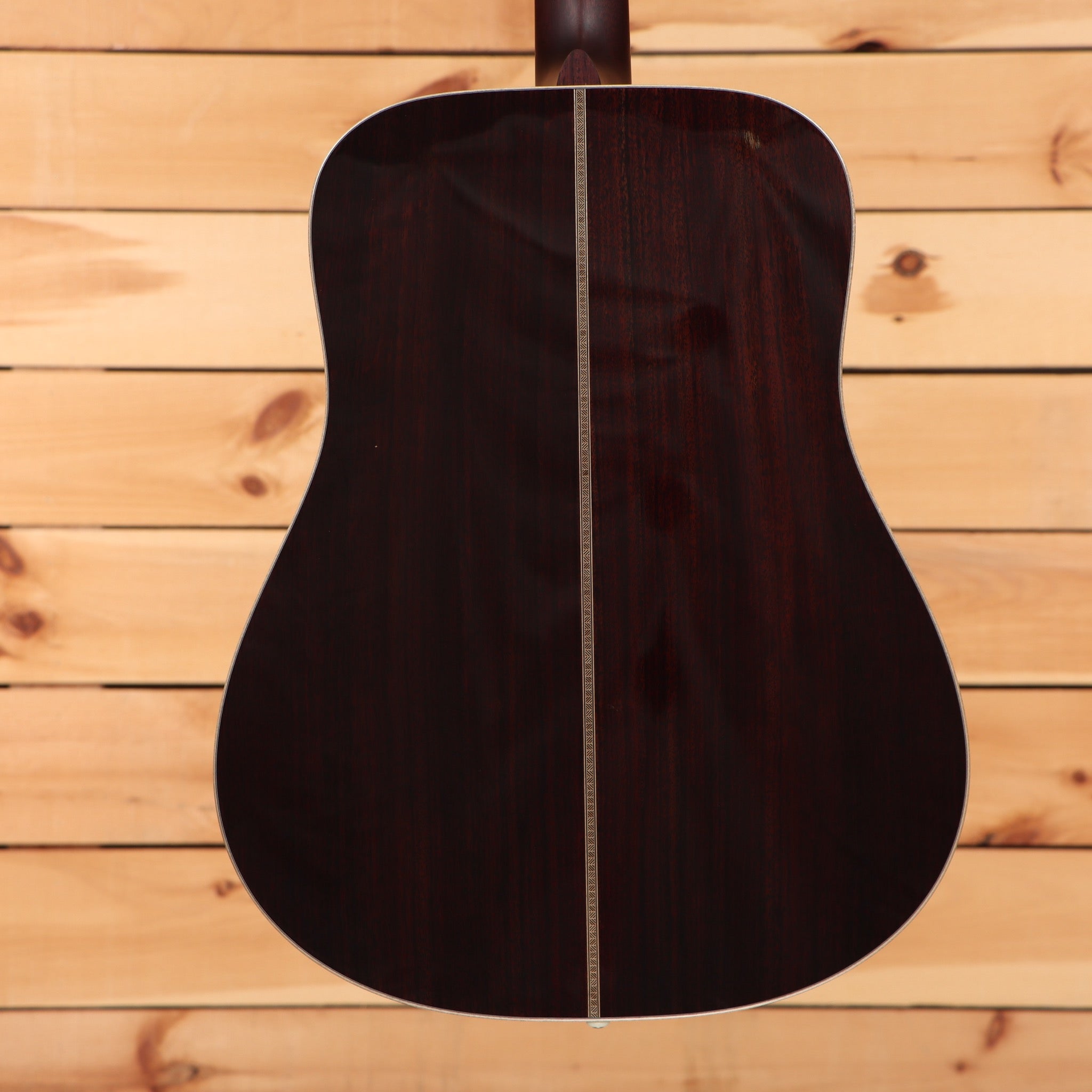 Boucher BG52G dreadnought acoustic guitar natural finish with center seam binding