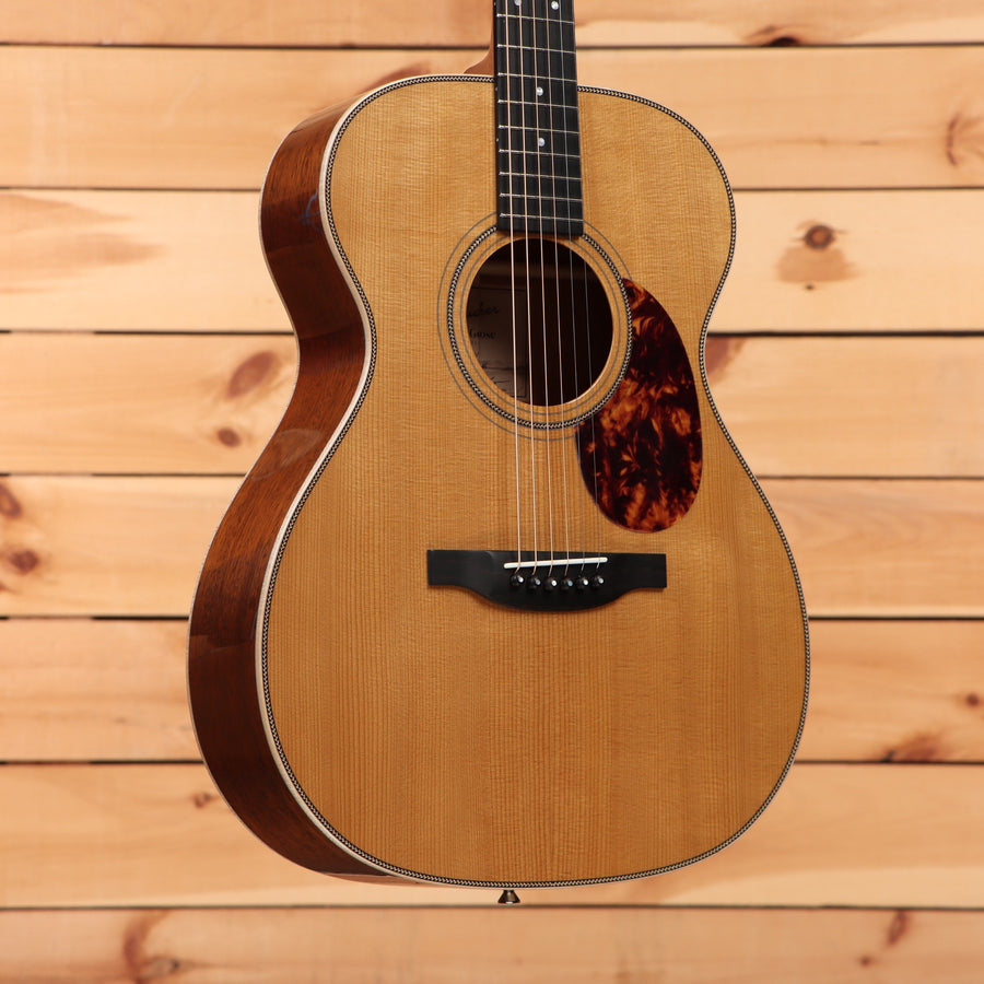 Boucher SG41V acoustic guitar natural finish with tortoiseshell pickguard and rosewood back