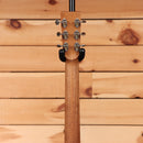 Boucher SG41V acoustic guitar natural finish with chrome tuning machines and black end pin