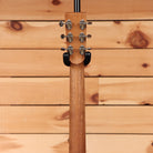 Boucher SG41V acoustic guitar natural finish with chrome tuning machines and black end pin