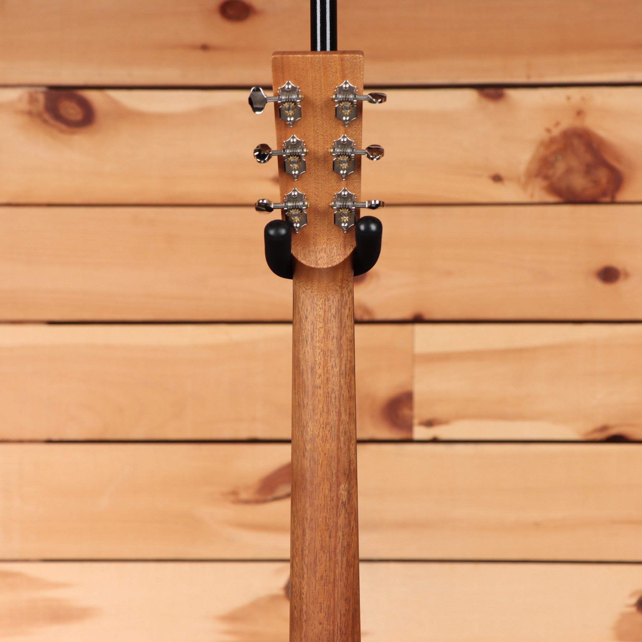 Boucher SG41V acoustic guitar natural finish with chrome tuning machines and black end pin