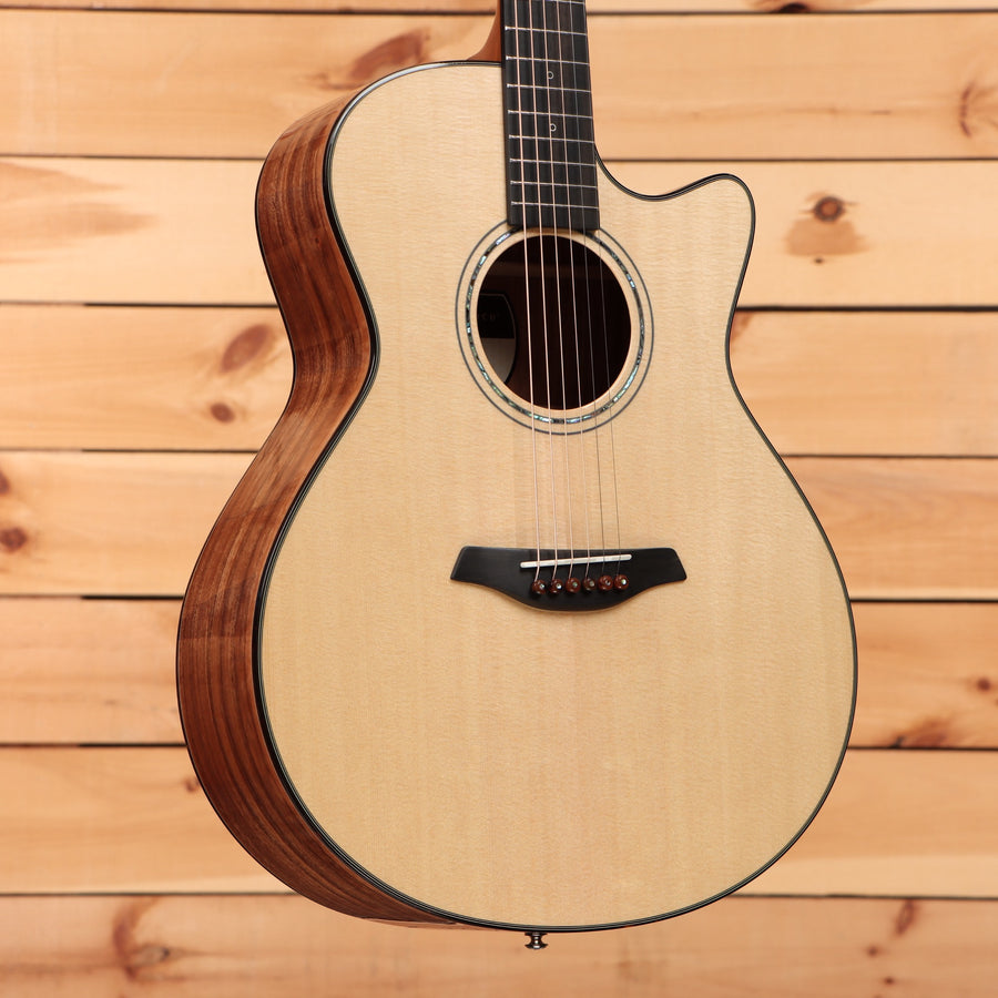 Furch Exotic Yellow GC-SXA-CPU natural acoustic guitar with venetian cutaway and walnut back