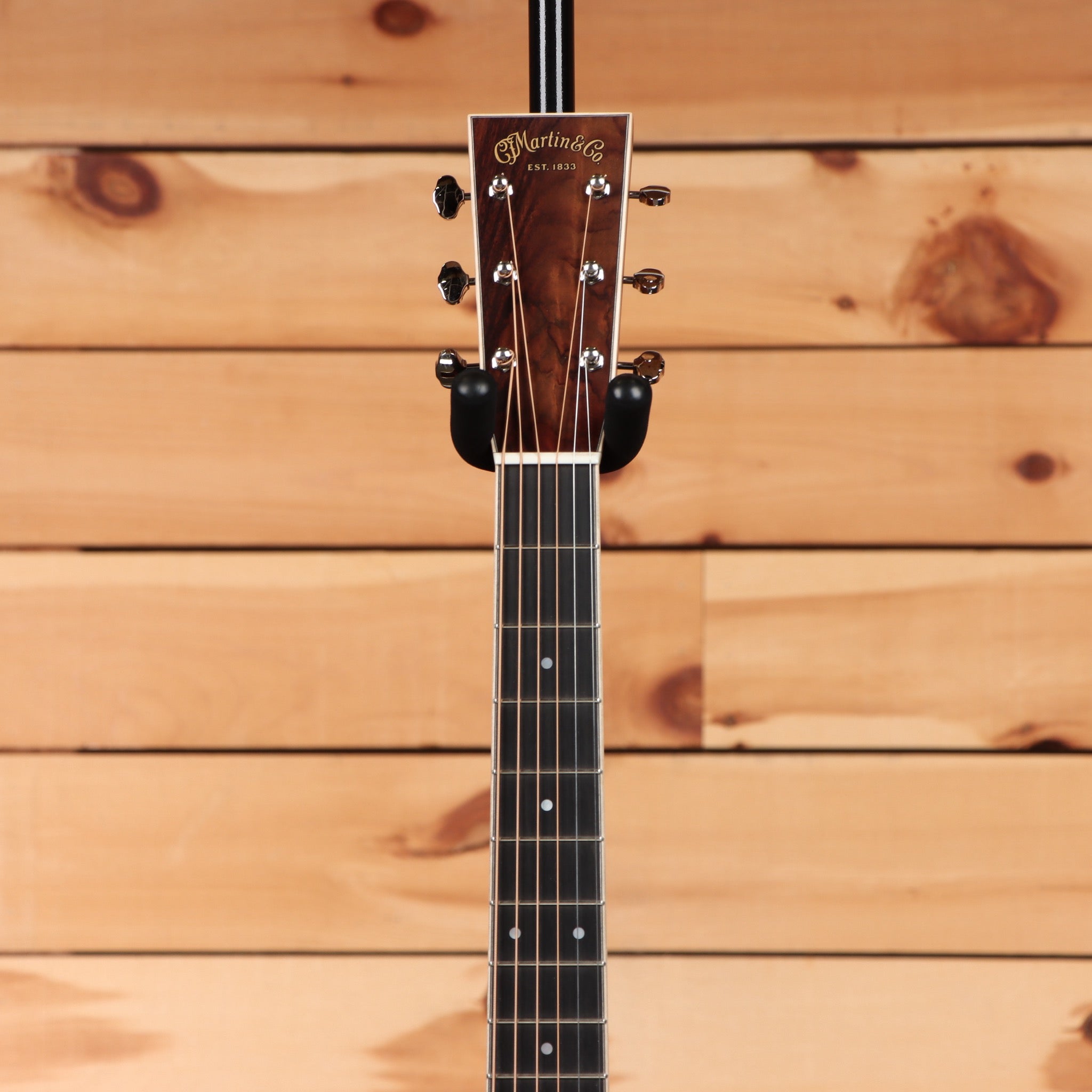 Martin 2026 NAMM Custom dreadnought acoustic guitar natural finish with dark headstock veneer