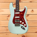 Suhr Classic S Antique Sonic Blue pre-owned electric guitar Stratocaster red tortoiseshell pickguard