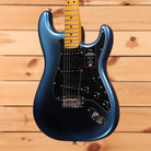 Fender American Professional II Stratocaster electric guitar Dark Night with maple neck and black pickguard