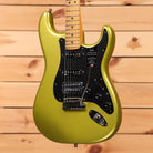 Fender American Ultra II Stratocaster HSS electric guitar Solar Flare with black pickguard and maple fretboard