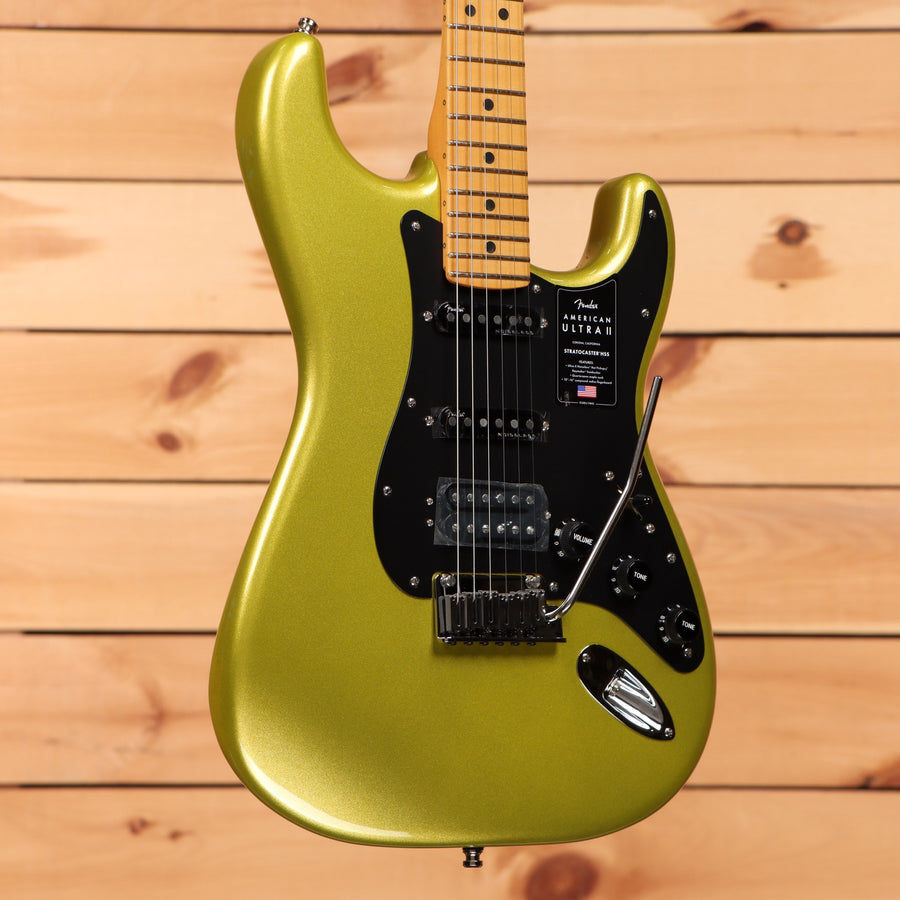 Fender American Ultra II Stratocaster HSS electric guitar Solar Flare with maple neck