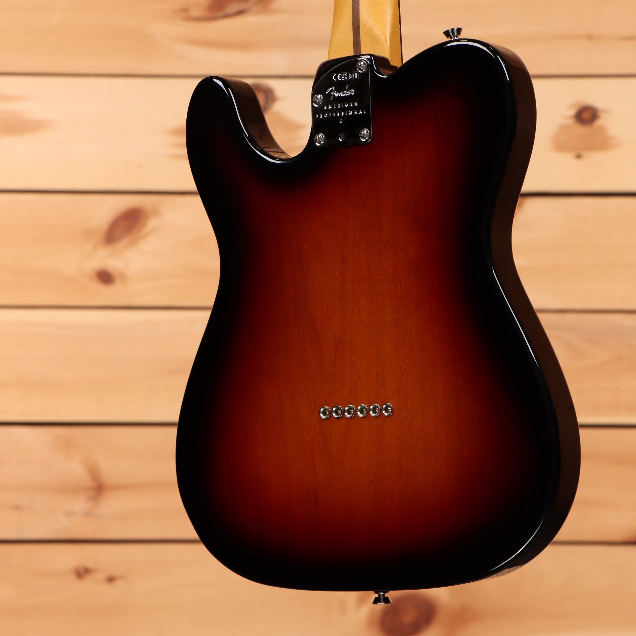 Fender American Professional II Telecaster electric guitar 3-color sunburst with single-coil pickups
