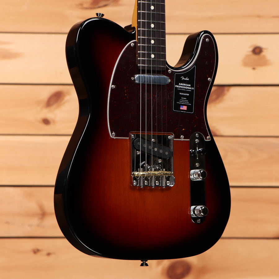Fender American Professional II Telecaster electric guitar 3-Color Sunburst with single-coil pickups