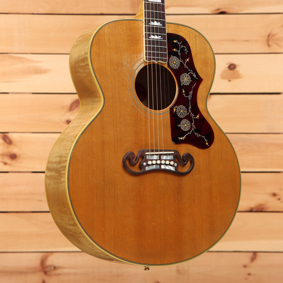 Gibson 1957 SJ-200 jumbo acoustic guitar light aged natural with ornate pickguard inlay