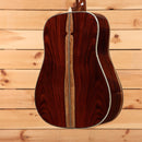 Martin 2026 NAMM Custom dreadnought acoustic guitar natural finish with dark red back and sides