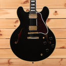 Gibson 1959 ES-355 semi-hollow electric guitar ebony aged finish with dual humbuckers and f-holes pre-owned