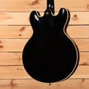 Pre-owned Gibson 1959 ES-355 semi-hollow electric guitar Ebony with gold binding and stop bar tailpiece