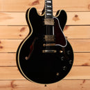 Pre-owned Gibson 1959 ES-355 semi-hollow electric guitar Ebony with gold hardware and f-holes