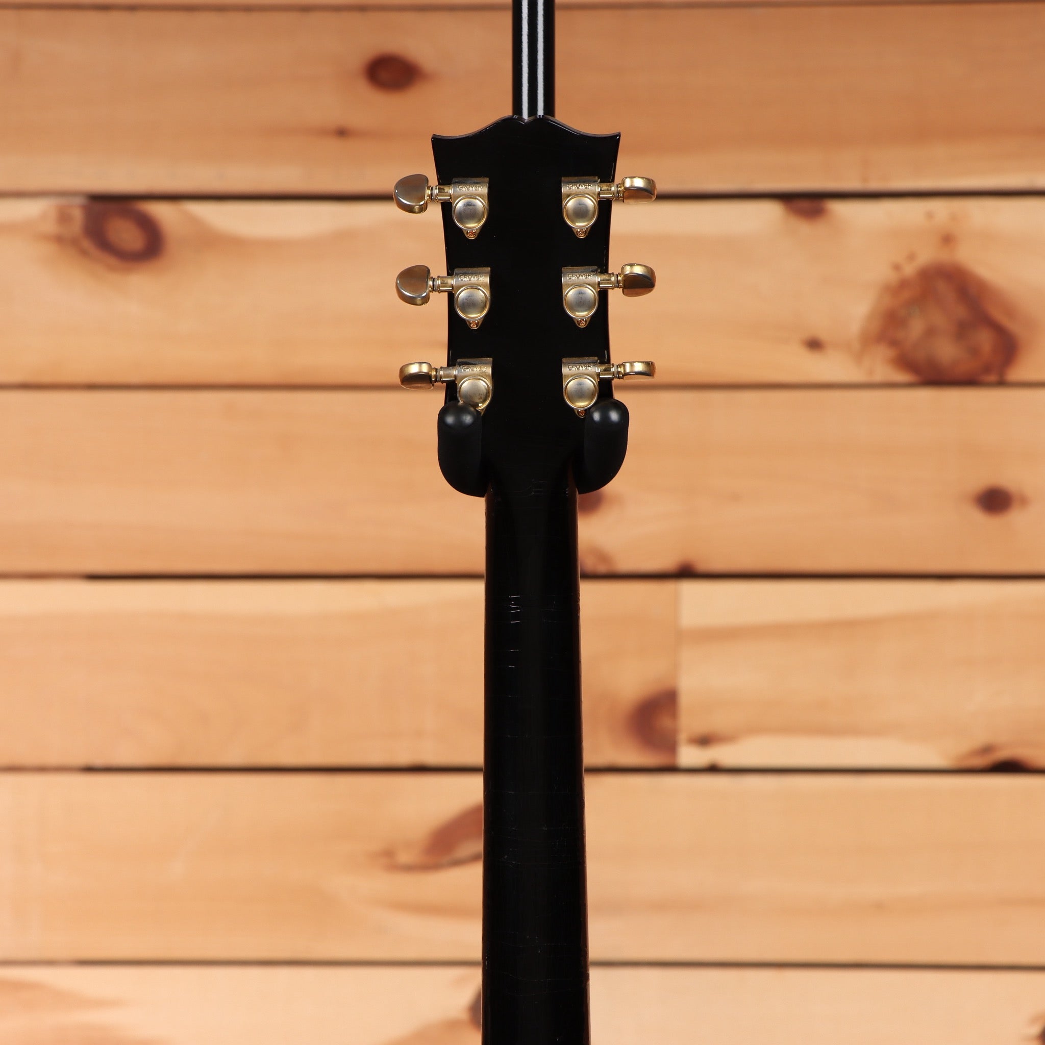 Pre-owned Gibson 1959 ES-355 semi-hollow electric guitar Ebony with gold tuning machines