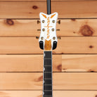 Gretsch Pro Falcon hollowbody electric guitar White with gold sparkle headstock inlay and gold tuners