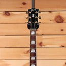 Gibson SJ-200 Standard acoustic guitar Sunburst with black headstock gold tuners and crown fretboard inlays