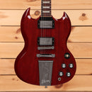 Gibson Derek Trucks SG electric guitar Vintage Red with dual humbuckers and Maestro vibrola tailpiece