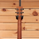 Martin 000-10E Retro Sapele acoustic-electric guitar Natural with mahogany neck and chrome tuners rear headstock view