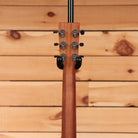 Martin 000-10E Retro Sapele acoustic-electric guitar Natural with mahogany neck and chrome tuners rear headstock view
