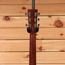 Martin D-28 acoustic dreadnought guitar Aging Toner showing mahogany neck back and chrome tuners