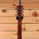 Martin D-28 acoustic dreadnought guitar Aging Toner showing mahogany neck back and chrome tuners