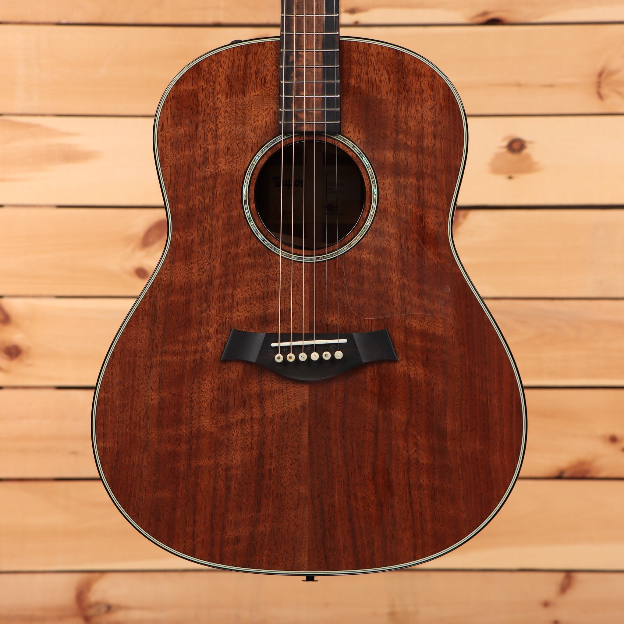 Taylor Custom Grand Pacific dreadnought acoustic guitar Natural finish with solid mahogany top and body binding
