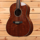 Taylor Custom Grand Pacific dreadnought acoustic guitar Natural finish with mahogany top and abalone rosette binding