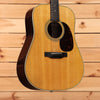 Martin D-28 Aging Toner dreadnought acoustic guitar natural spruce top with tortoise pickguard and herringbone binding
