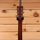 Martin D-28 dreadnought acoustic guitar Aging Toner mahogany neck rear headstock view with chrome tuners
