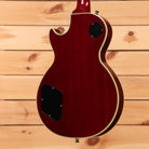 Gibson 68 Les Paul Custom Figured electric guitar Tri-Burst back view with cream binding and mahogany body